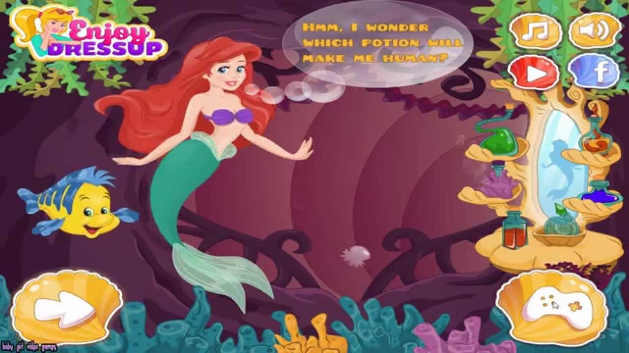 Ariel the little mermaid games online free